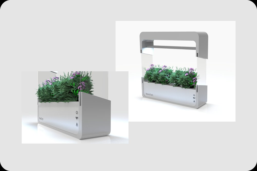 SolidWorks NemoTech smart planter render