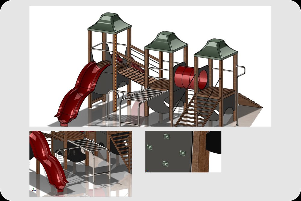SolidWorks playground structure render