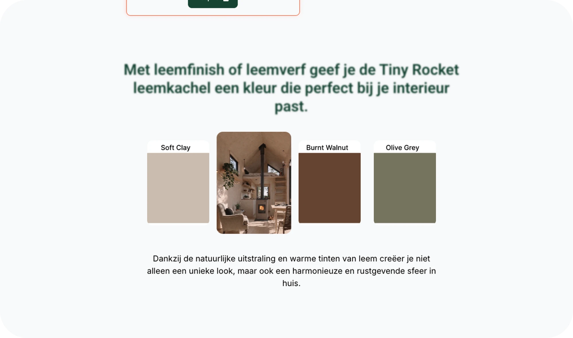 Leemfinish and leemverf finish picker section with colour swatches